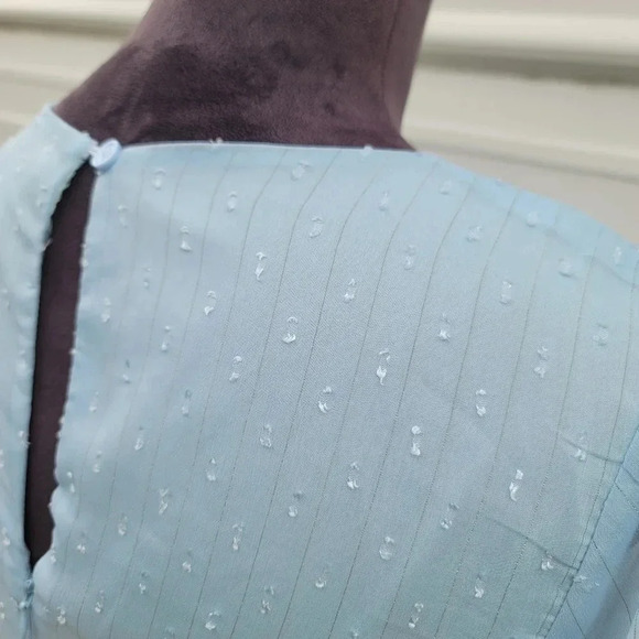 Mello Day Nordstrom Womens Light Blue Flovy Flattering Formal Dress Hi Low Sz S - Picture 3 of 13